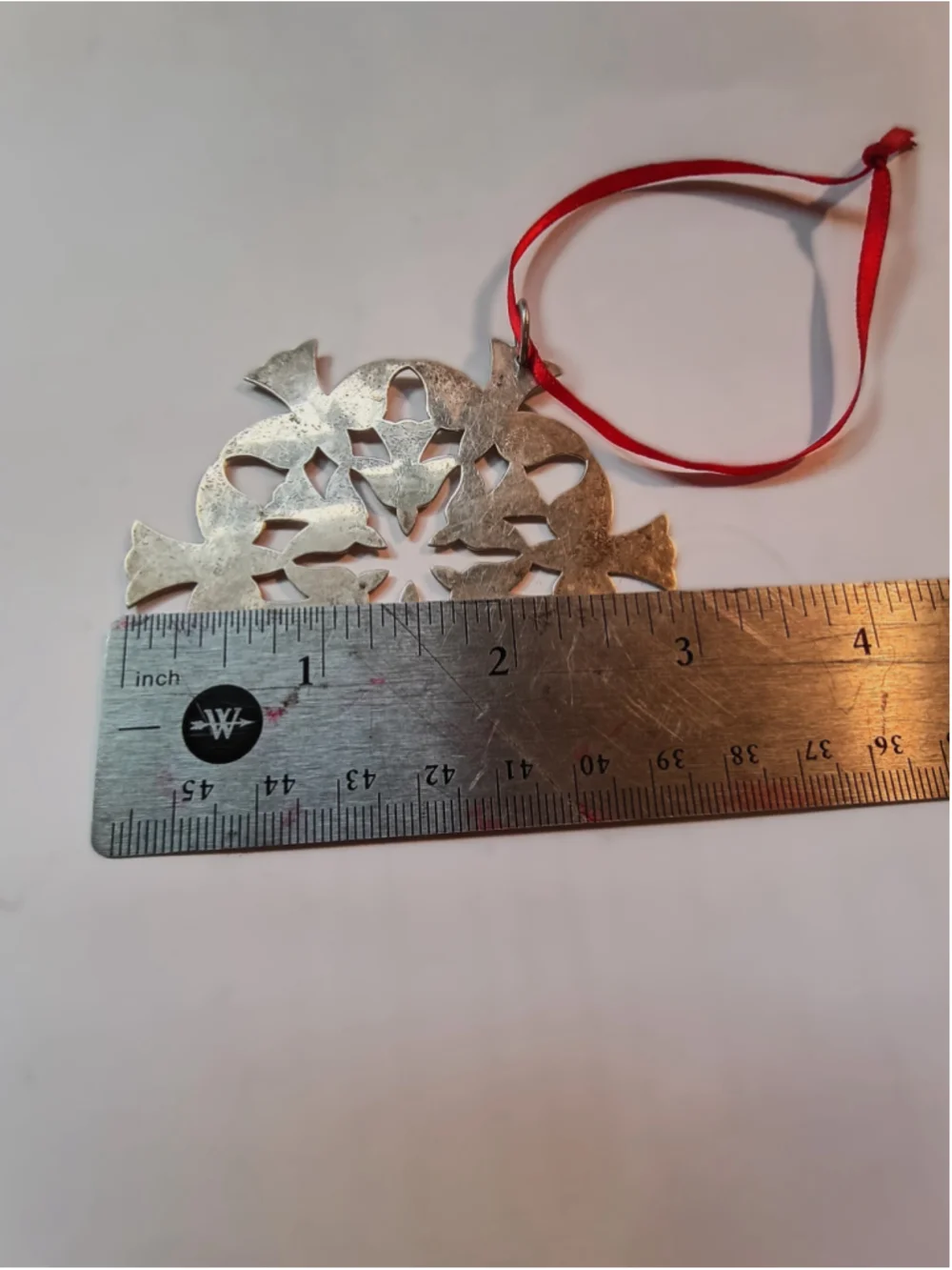 Rare Retired James Avery Doves in Flight Sterling Silver Christmas Ornament